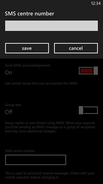Key in +61415011501 and press save.