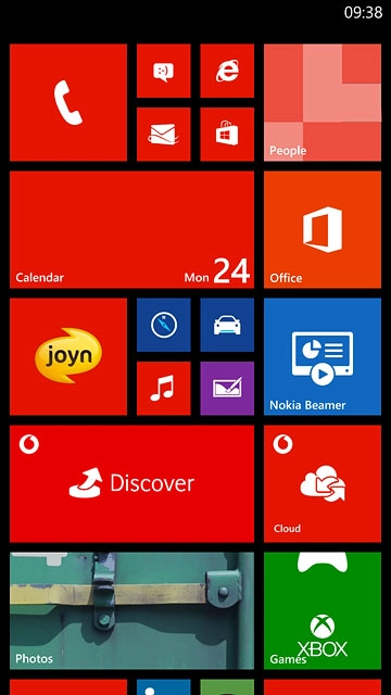 Press the phone icon.