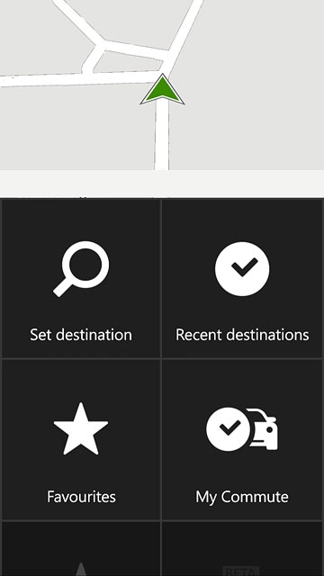 Press Recent destinations.A list of previous destinations is displayed.
