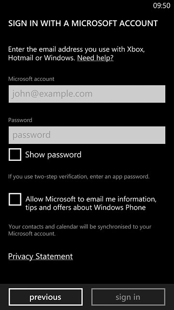 Press the field below 