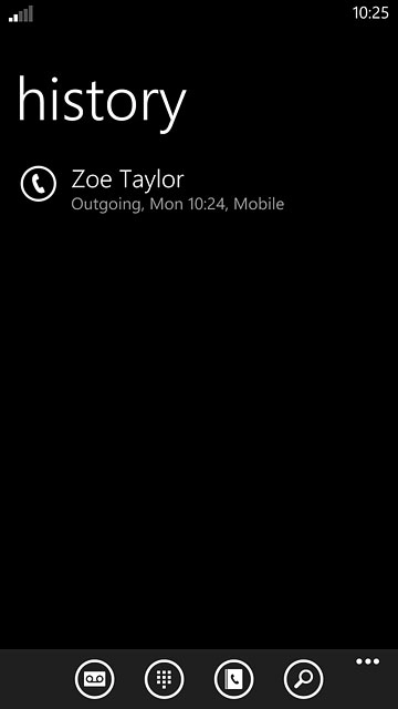 Press the required call.