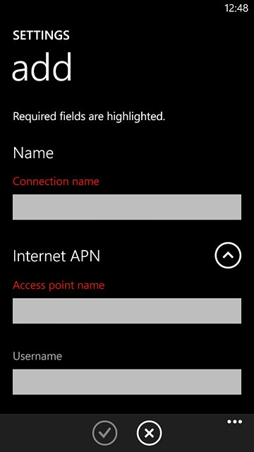 Press the field below 