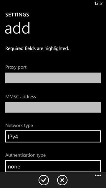 Press the confirm icon.