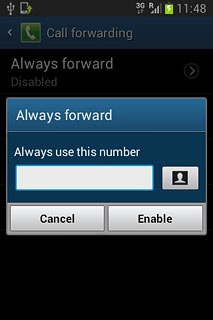 Key in +61414121121 and press Enable.
