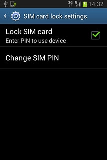 Press Lock SIM card to turn the function on or off.