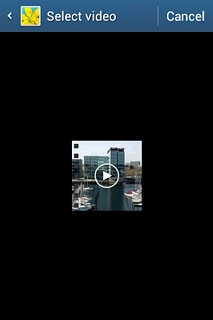 Press the required video clip.