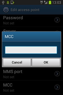 Key in 505 and press OK.
