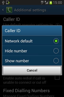 Press Hide number or Show number.