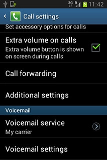 Press Voicemail settings.