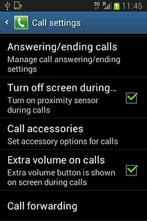 Press Call forwarding.