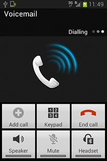 Press End call to end the call.