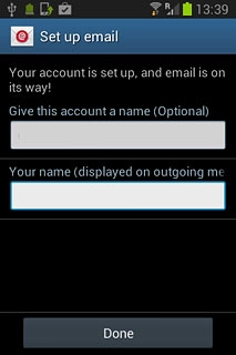 Press Done.Wait while your phone retrieves new email messages.