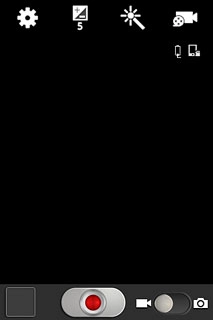 If the video recorder is turned on:Drag the indicator to the camera icon.