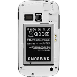 Place the battery in your phone, bottom first, matching the battery contacts with the phone contacts and press the battery into place.