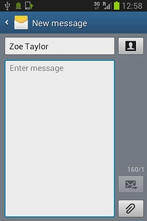 Press Enter message and write the required text.