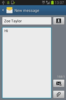 Press the attachment icon.Select one of the following options:Insert picture, go to 4a.Insert video clip, go to 4b.Insert audio file, go to 4c.