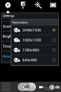 Press the required resolution.