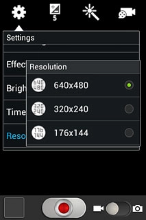Press the required resolution.
