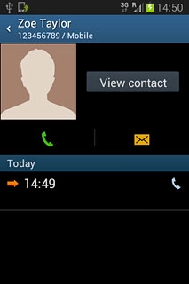 Press the call icon.