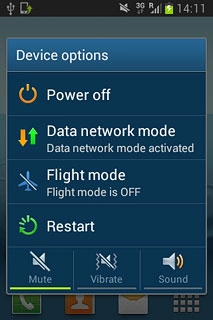 To turn off silent mode:Press Sound.