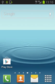 Press the menu icon.