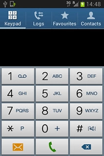Press the Keypad tab.