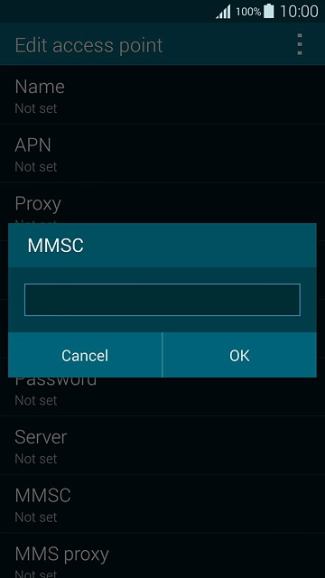 Key in http://pxt.vodafone.net.au/pxtsend and press OK.