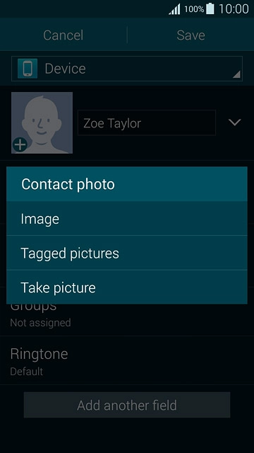 To take a new picture:Press Take picture.