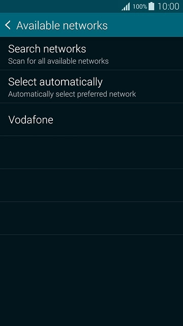 Press the required network.The display will tell you if you have access to the network you've chosen.