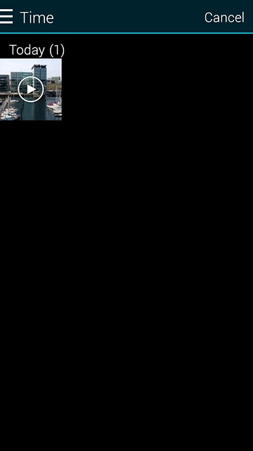 Press the required video clip.