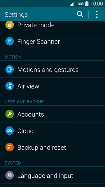 Press Language and input.