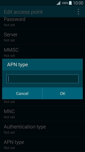 Key in mms and press OK.