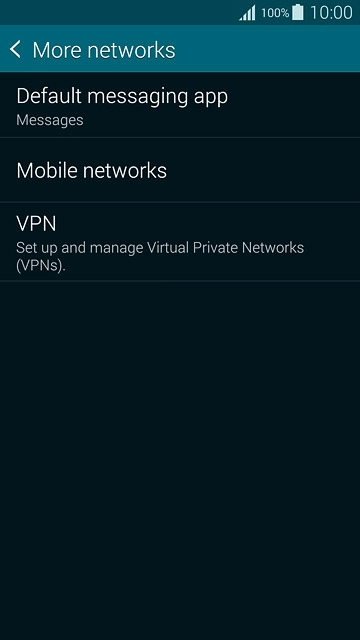 Press Mobile networks.