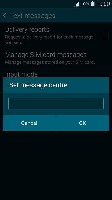 Key in +61415011501 and press OK.