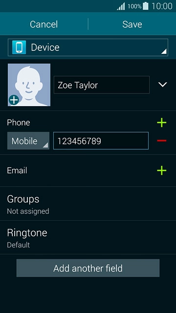 Press the drop down list next to the phone number.