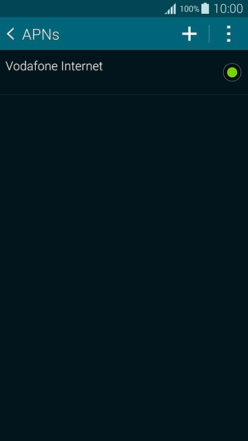 Press the field next to the data connection to fill in the field.