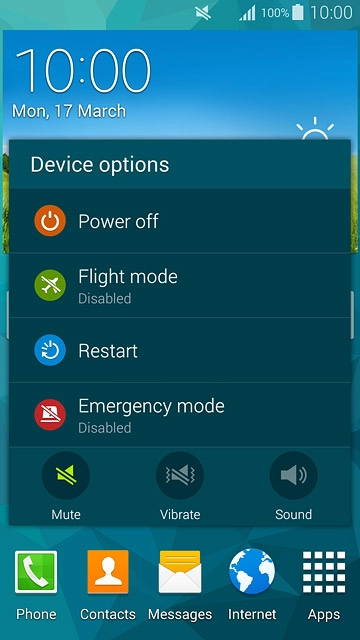 To turn off silent mode:Press Sound.