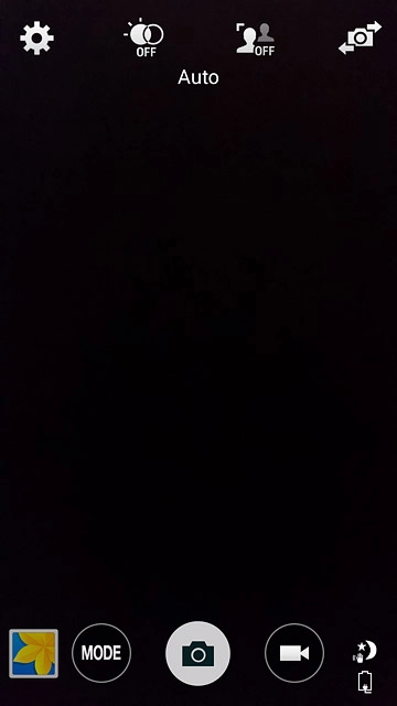 Press the settings icon.