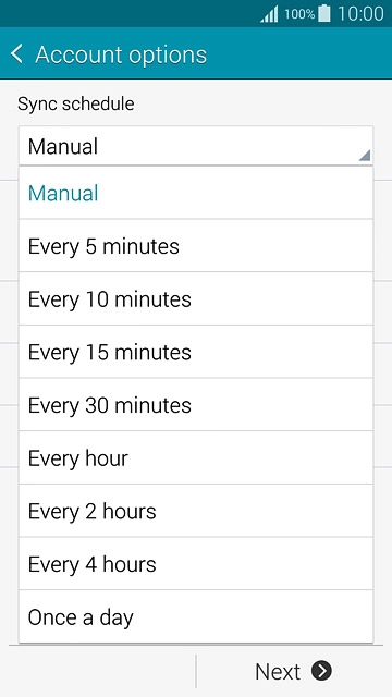 Press Manual or the required period.