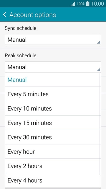 Press Manual or the required period.