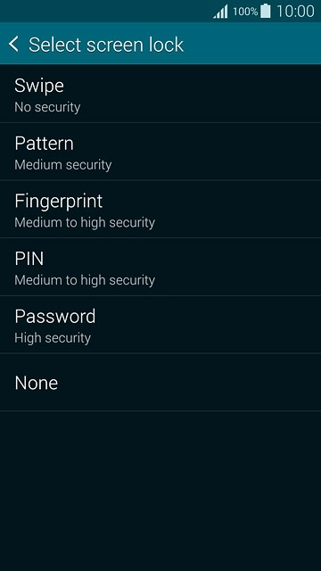 Press Fingerprint.Follow the instructions on the display to add a fingerprint.