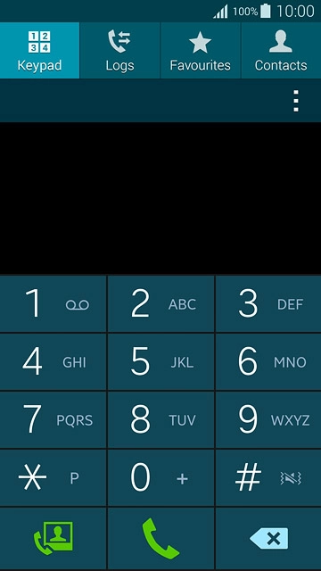 Press the menu icon.