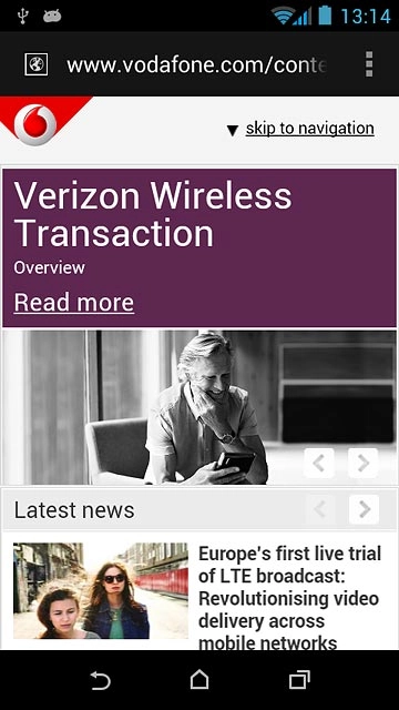 Press the address bar.