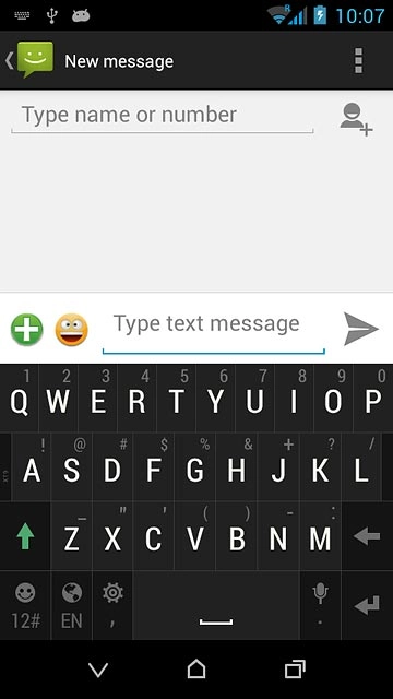 Press the letters to key in the required word.A number of words based on the letters you've keyed in are displayed.