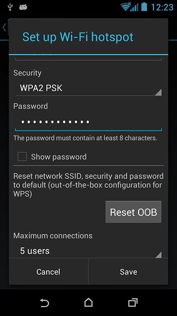 Press the field below 