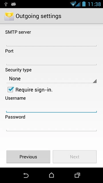 If you turn on SMTP authentication:Press the field below 