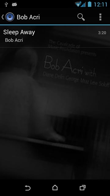 Press the required audio file.