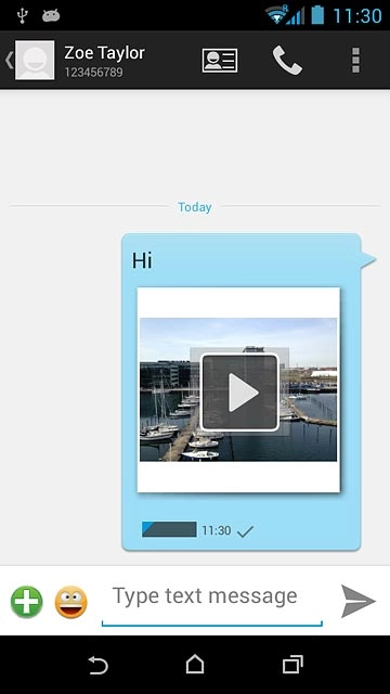Press the home icon to return to the home screen.