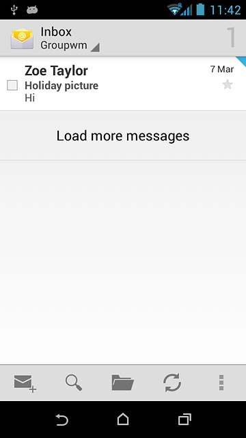 Press the home icon to return to the home screen.