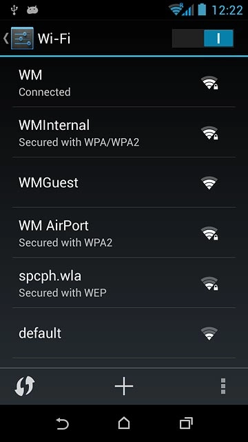 Press the home icon to return to the home screen.